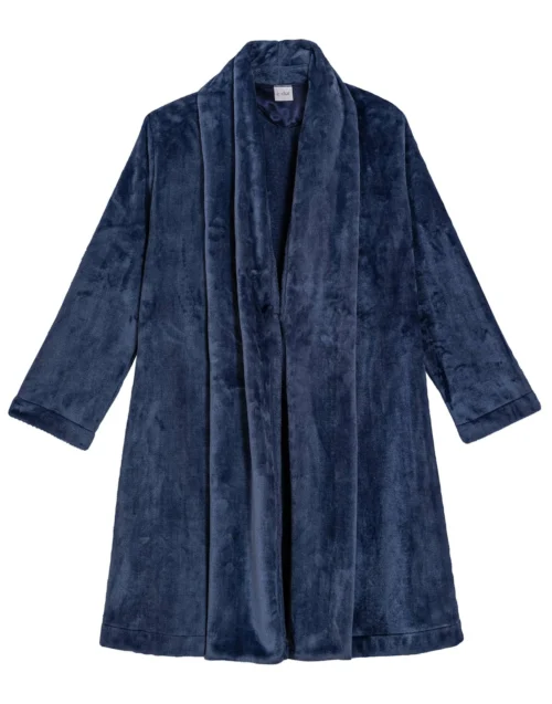 Robe De Chambre En Peluche Flanelle ESSENTIEL 855 Prusse 11 Robe De Chambre En Peluche Flanelle ESSENTIEL 855 Prusse -Pyjama Chic Femme Magasin robe de chambre en peluche flanelle essentiel 855 prusse 5