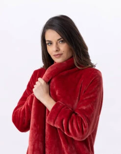 Pyjama Chic Femme Magasin -Pyjama Chic Femme Magasin robe de chambre en peluche flanelle essentiel 855 tomette 1