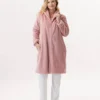 Robe De Chambre En Peluche Flanelle ESSENTIEL H56B Blush