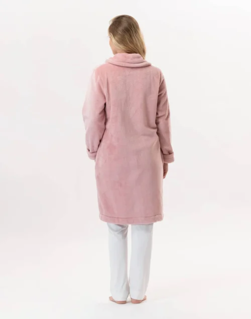 Robe De Chambre En Peluche Flanelle ESSENTIEL H56B Blush 13 Robe De Chambre En Peluche Flanelle ESSENTIEL H56B Blush -Pyjama Chic Femme Magasin robe de chambre en peluche flanelle essentiel h56b blush 6