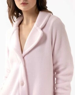 Robe De Chambre En Polaire ESSENTIEL H52B Bois De Rose -Pyjama Chic Femme Magasin robe de chambre en polaire essentiel h52b bois de rose 2