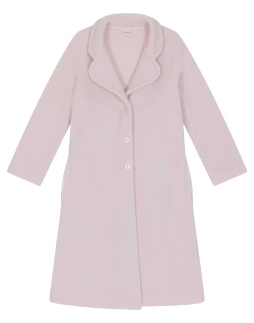 Robe De Chambre En Polaire ESSENTIEL H52B Bois De Rose -Pyjama Chic Femme Magasin robe de chambre en polaire essentiel h52b bois de rose 5