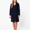 Robe De Chambre Zippée En Polaire ESSENTIEL H54A Marine