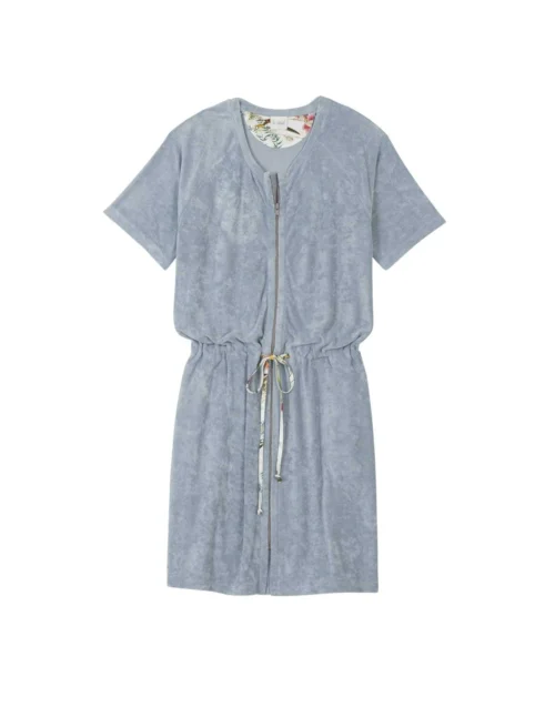 Robe En Bouclette éponge RIVIERA 743 Ciel 11 Robe En Bouclette éponge RIVIERA 743 Ciel -Pyjama Chic Femme Magasin robe en bouclette eponge riviera 743 ciel 5