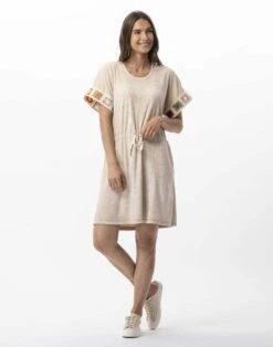 Robe En Bouclette éponge SERENITY 740 Coquille -Pyjama Chic Femme Magasin robe en bouclette eponge serenity 740 coquille 2