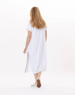 Robe En Coton VALENSOLE 941 Blanc -Pyjama Chic Femme Magasin robe en coton valensole 941 blanc 5