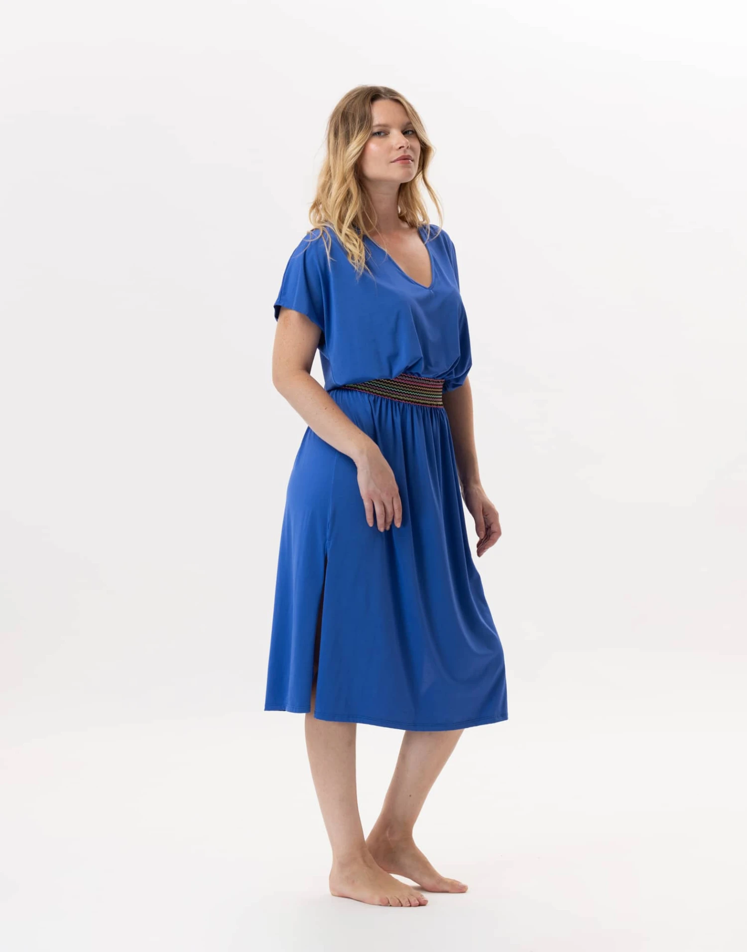 Robe En Jersey PAMPELONNE 942 Bleu 3 Robe En Jersey PAMPELONNE 942 Bleu – Image 3