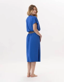 Robe En Jersey PAMPELONNE 942 Bleu 10 Robe En Jersey PAMPELONNE 942 Bleu -Pyjama Chic Femme Magasin robe en jersey pampelonne 942 bleu 4