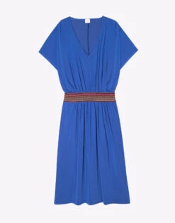 Robe En Jersey PAMPELONNE 942 Bleu 11 Robe En Jersey PAMPELONNE 942 Bleu -Pyjama Chic Femme Magasin robe en jersey pampelonne 942 bleu 5
