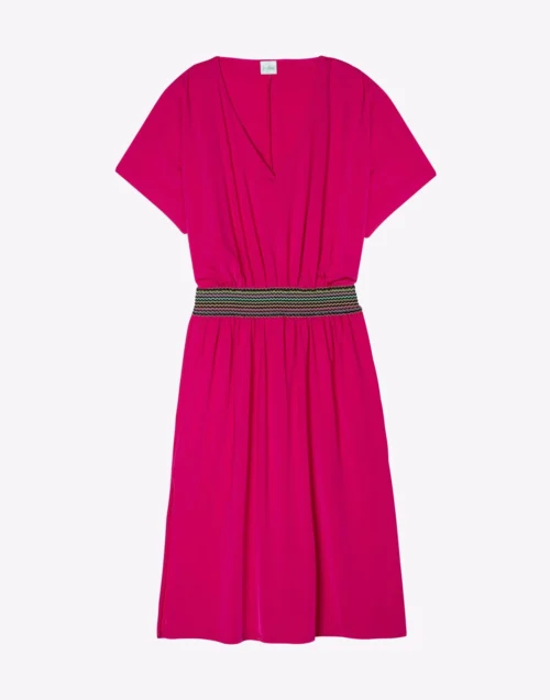 Robe En Jersey PAMPELONNE 942 Fuchsia 17 Robe En Jersey PAMPELONNE 942 Fuchsia -Pyjama Chic Femme Magasin robe en jersey pampelonne 942 fuchsia 8