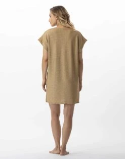 Robe En Maille Lurex PALMA 741 Doré -Pyjama Chic Femme Magasin robe en maille lurex palma 741 dore 5