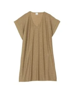 Robe En Maille Lurex PALMA 741 Doré -Pyjama Chic Femme Magasin robe en maille lurex palma 741 dore 6