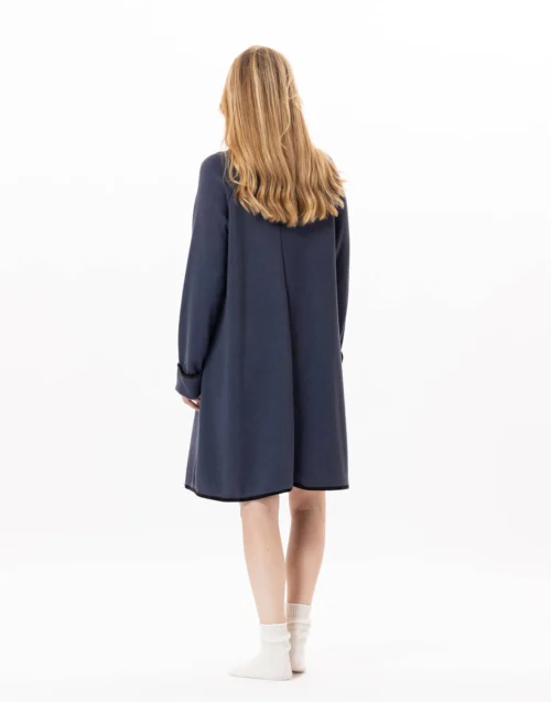 Robe En Maille Tricot ALPAGA 840 Marine 12 Robe En Maille Tricot ALPAGA 840 Marine -Pyjama Chic Femme Magasin robe en maille tricot alpaga 840 marine 5