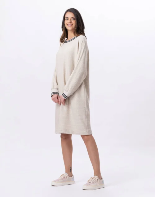 Robe En Maille Tricot ESMEE 840 Beige 11 Robe En Maille Tricot ESMEE 840 Beige -Pyjama Chic Femme Magasin robe en maille tricot esmee 840 beige 4