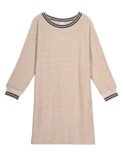 Robe En Maille Tricot ESMEE 840 Beige -Pyjama Chic Femme Magasin robe en maille tricot esmee 840 beige 6