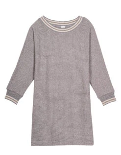 Robe En Maille Tricot ESMEE 840 Gris Chine -Pyjama Chic Femme Magasin robe en maille tricot esmee 840 gris chine 5