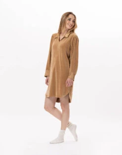 Robe En Velours VELVET 840 Dore -Pyjama Chic Femme Magasin robe en velours velvet 840 dore 3
