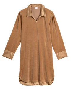 Robe En Velours VELVET 840 Dore -Pyjama Chic Femme Magasin robe en velours velvet 840 dore 5