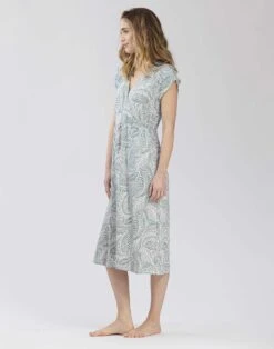 Robe En Viscose Imprimée COACHELLA 540 Bambou -Pyjama Chic Femme Magasin robe en viscose imprimee coachella 540 bambou 2