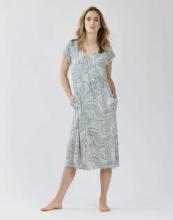Robe En Viscose Imprimée COACHELLA 540 Bambou