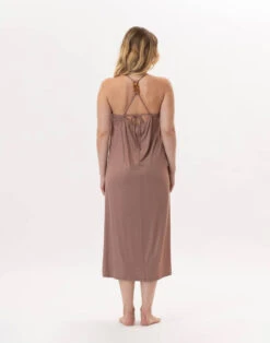 Robe En Viscose RAMATUELLE 941 Sable -Pyjama Chic Femme Magasin robe en viscose ramatuelle 941 sable 5