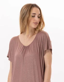 Pyjama Chic Femme Magasin -Pyjama Chic Femme Magasin robe en viscose ramatuelle 942 sable 1