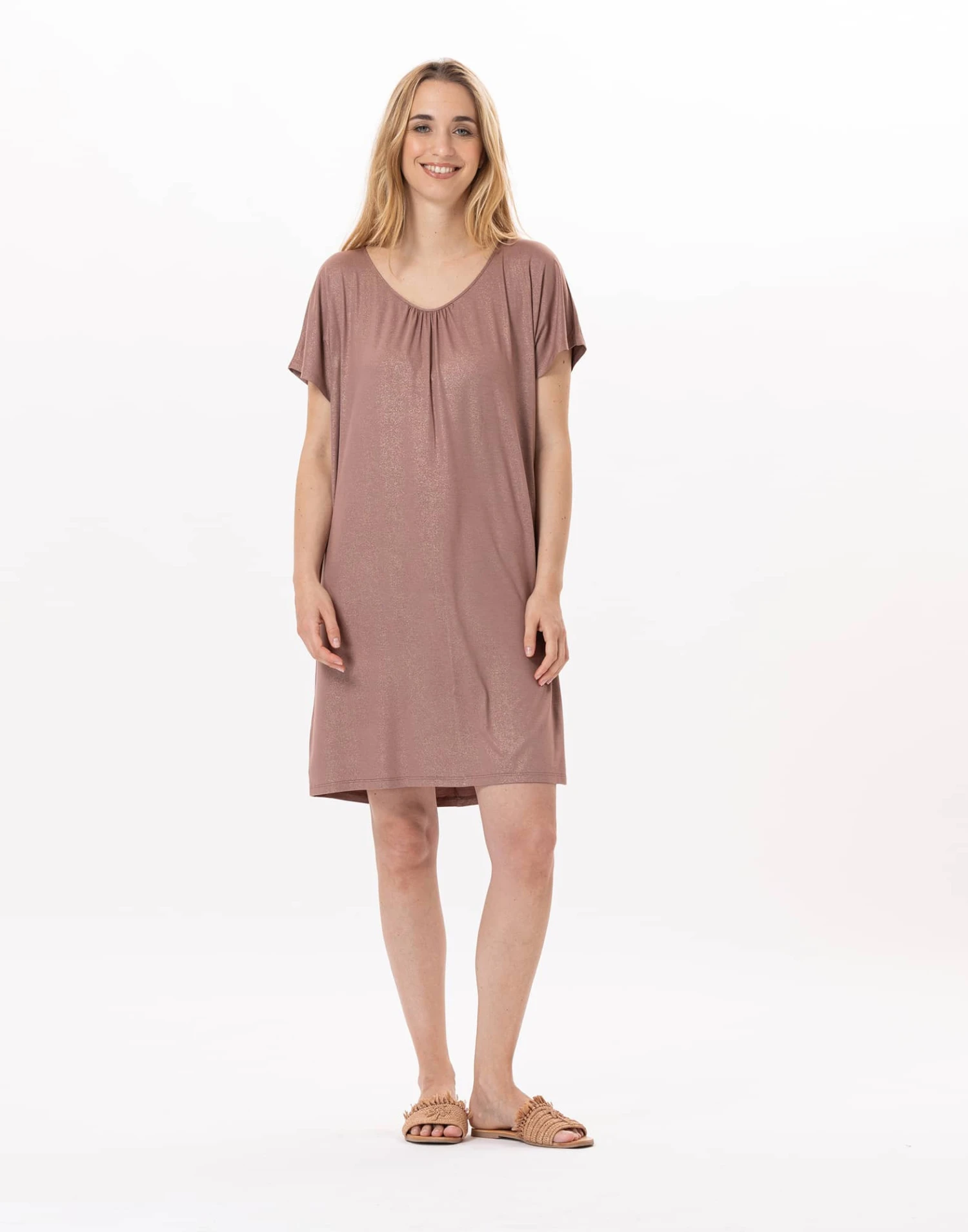 Robe En Viscose RAMATUELLE 942 Sable