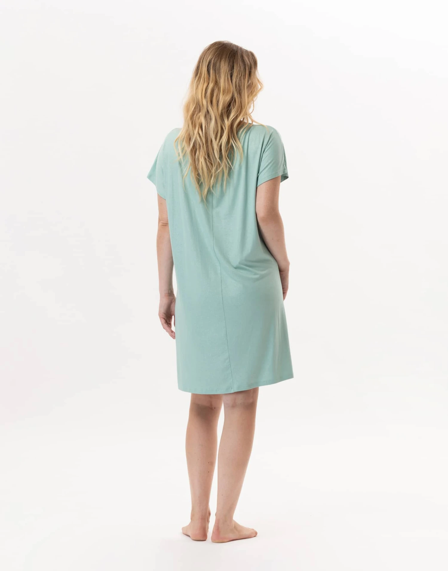 Robe En Viscose RAMATUELLE 942 Vert D'eau 5 Robe En Viscose RAMATUELLE 942 Vert D'eau – Image 5