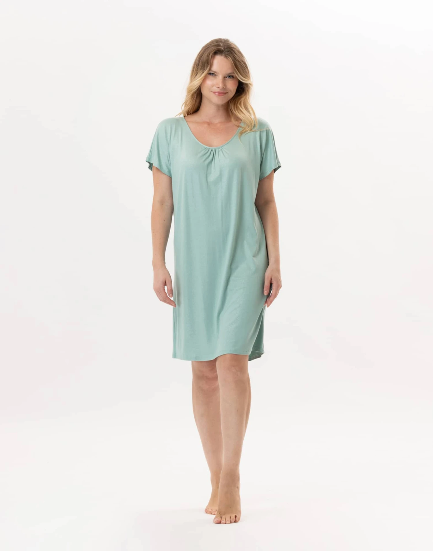Robe En Viscose RAMATUELLE 942 Vert D'eau 1 Robe En Viscose RAMATUELLE 942 Vert D'eau
