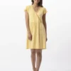 Robe Imprimée Pied De Poule En Viscose élasthanne ROSIE 740 Soleil