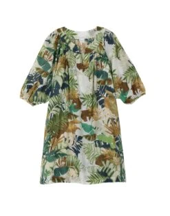 Robe Imprimée Végétaux En 100% Coton PALMERAIE 740 Multico 11 Robe Imprimée Végétaux En 100% Coton PALMERAIE 740 Multico -Pyjama Chic Femme Magasin robe imprimee vegetaux en 100 coton palmeraie 740 multico 5