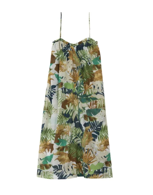 Robe Longue Imprimée Végétaux En 100% Coton PALMERAIE 741 Multico 13 Robe Longue Imprimée Végétaux En 100% Coton PALMERAIE 741 Multico -Pyjama Chic Femme Magasin robe longue imprimee vegetaux en 100 coton palmeraie 741 multico 6