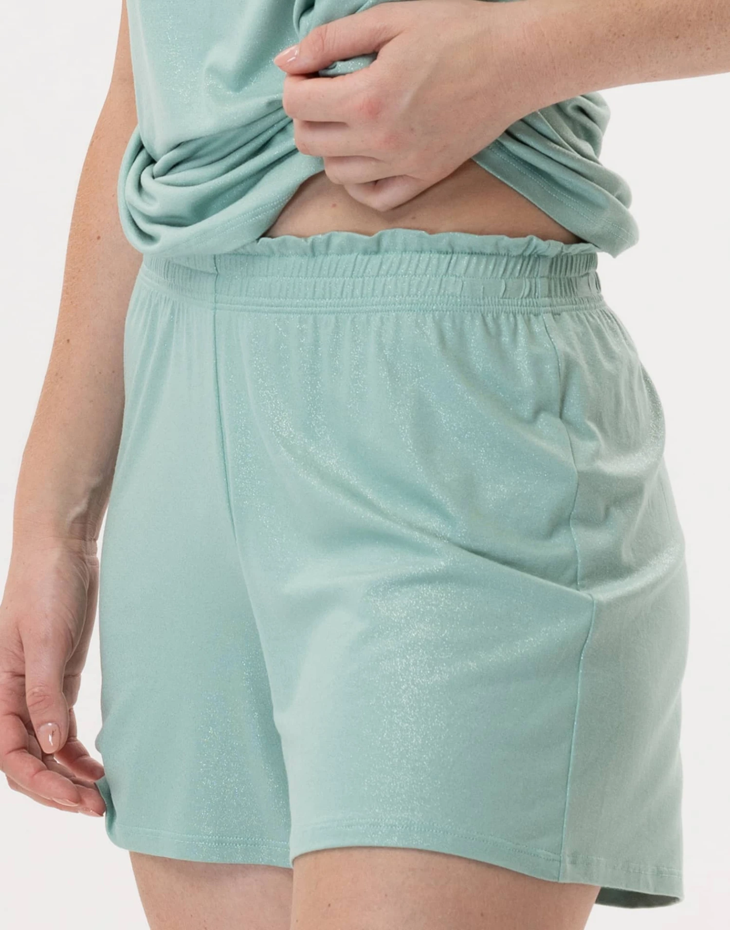 Short En Viscose RAMATUELLE 980 Vert D'eau 2 Short En Viscose RAMATUELLE 980 Vert D'eau – Image 2