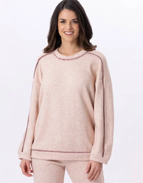 Sweat En Maille Tricot ALPAGA 830 Beige