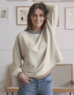 Sweat En Maille Tricot ESMEE 830 Beige