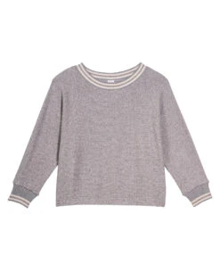 Sweat En Maille Tricot ESMEE 830 Gris Chine 17 Sweat En Maille Tricot ESMEE 830 Gris Chine -Pyjama Chic Femme Magasin sweat en maille tricot esmee 830 gris chine 8
