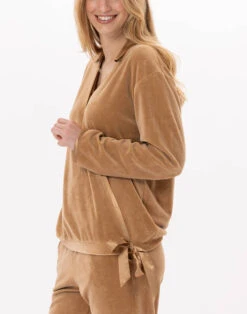 Sweat En Velours VELVET 830 Dore -Pyjama Chic Femme Magasin sweat en velours velvet 830 dore 2