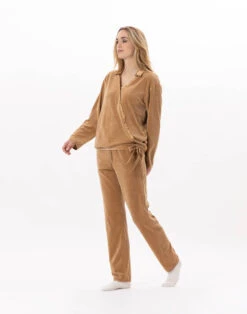 Sweat En Velours VELVET 830 Dore -Pyjama Chic Femme Magasin sweat en velours velvet 830 dore 4
