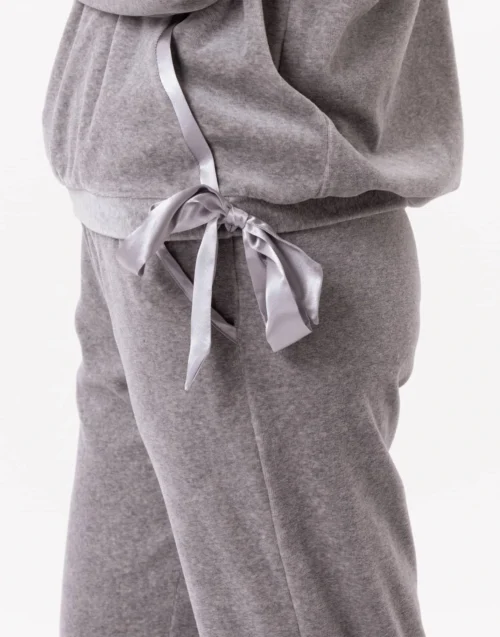 Sweat En Velours VELVET 830Gris Chine 14 Sweat En Velours VELVET 830Gris Chine -Pyjama Chic Femme Magasin sweat en velours velvet 830 gris chine 3