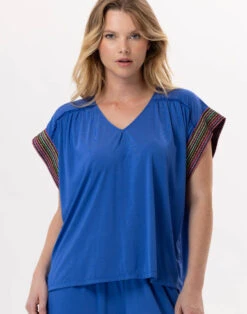 Tee-shirt En Jersey PAMPELONNE 930 Bleu