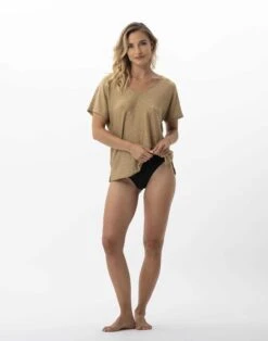 Tee-shirt En Maille Lurex PALMA 730 Doré