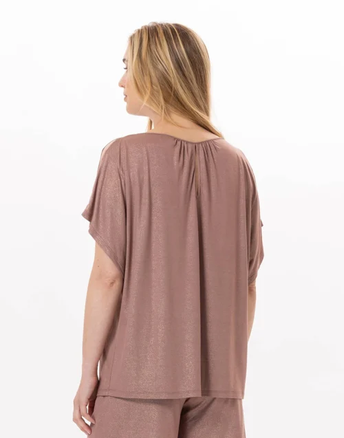 Tee-Shirt En Viscose RAMATUELLE 930 Sable 12 Tee-Shirt En Viscose RAMATUELLE 930 Sable -Pyjama Chic Femme Magasin tee shirt en viscose ramatuelle 930 sable 5