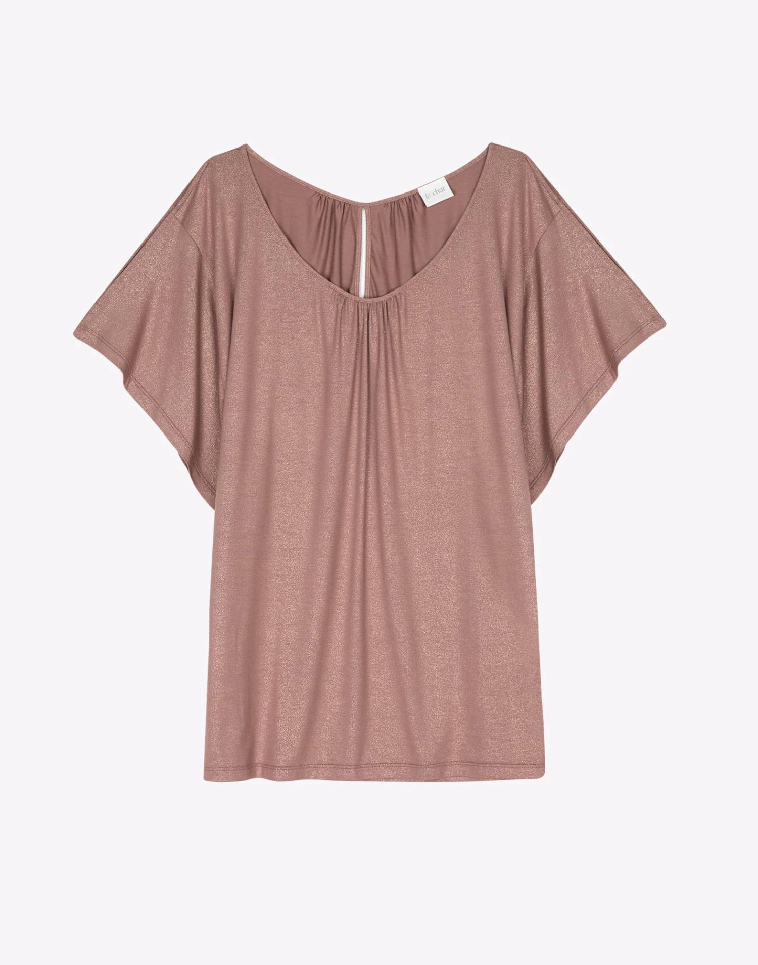 Tee-Shirt En Viscose RAMATUELLE 930 Sable 7 Tee-Shirt En Viscose RAMATUELLE 930 Sable – Image 7