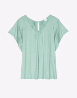 Tee-Shirt En Viscose RAMATUELLE 930 Vert D'eau -Pyjama Chic Femme Magasin tee shirt en viscose ramatuelle 930 vert d eau 8