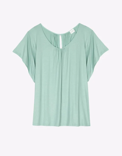 Tee-Shirt En Viscose RAMATUELLE 930 Vert D'eau 17 Tee-Shirt En Viscose RAMATUELLE 930 Vert D'eau -Pyjama Chic Femme Magasin tee shirt en viscose ramatuelle 930 vert d eau 8