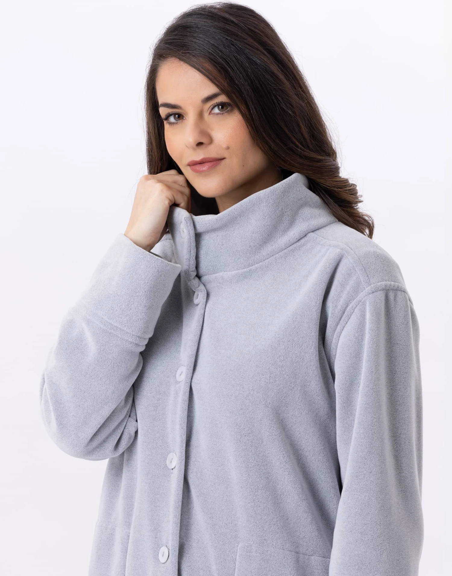 Veste En Micropolaire FELICITA 870 Gris 2 Veste En Micropolaire FELICITA 870 Gris – Image 2