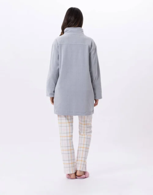 Veste En Micropolaire FELICITA 870 Gris 13 Veste En Micropolaire FELICITA 870 Gris -Pyjama Chic Femme Magasin veste en micropolaire felicita 870 gris 6