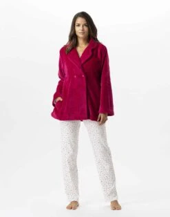 Veste En Peluche Flanelle ESSENTIEL 677 Pivoine