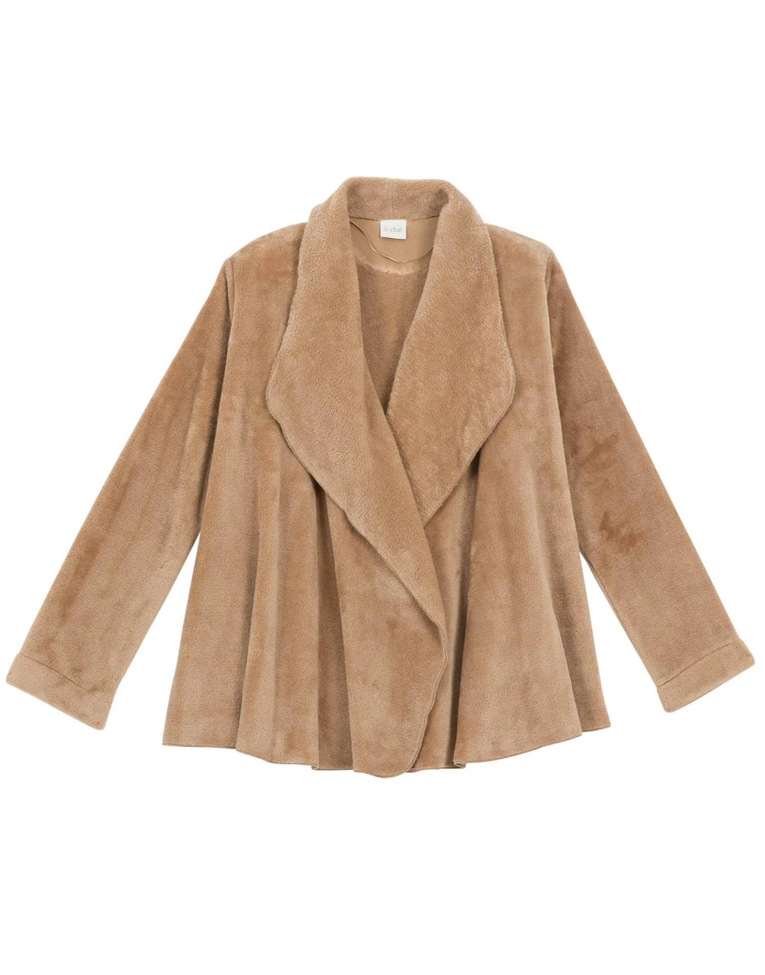 Veste En Peluche Flanelle ESSENTIEL 873 Doré 6 Veste En Peluche Flanelle ESSENTIEL 873 Doré – Image 6