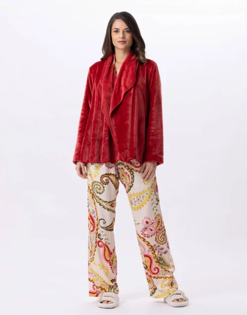 Veste En Peluche Flanelle ESSENTIEL 873 Tomette